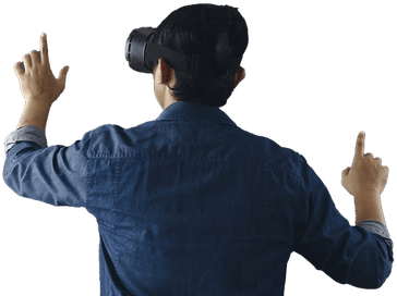 Student in VR exploring careers