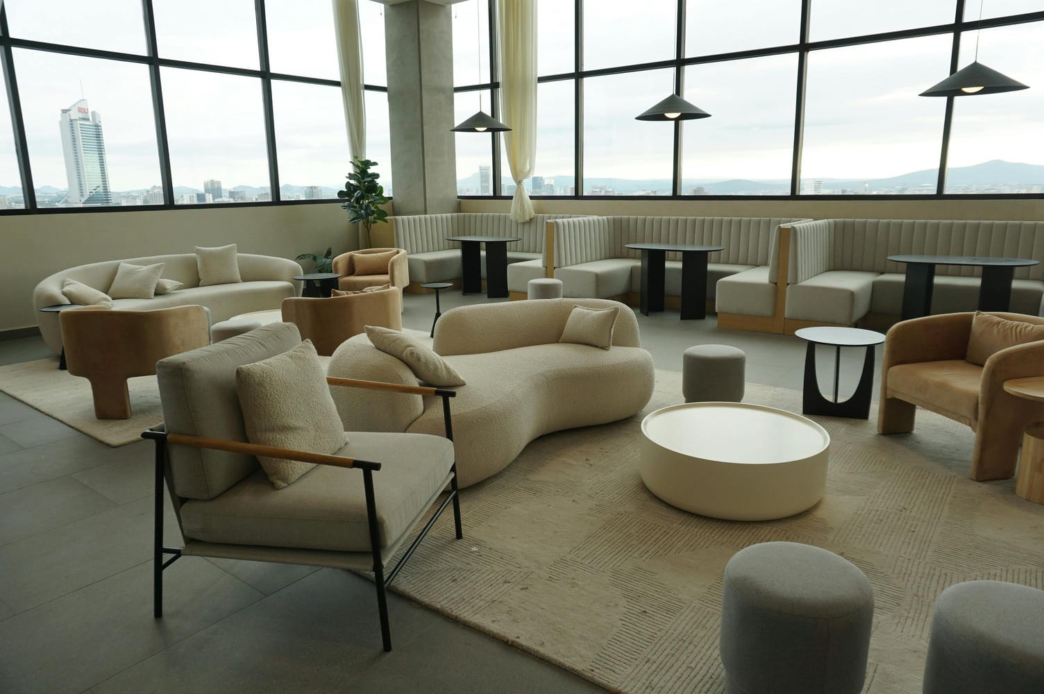 Premium institutional lounge and waiting area